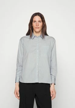 MAX & Co. Chemisier - Light Blue/Beige/Yellow