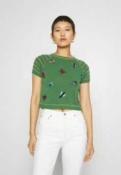 MAX & Co. Collier - T-Shirt Imprimé - Green