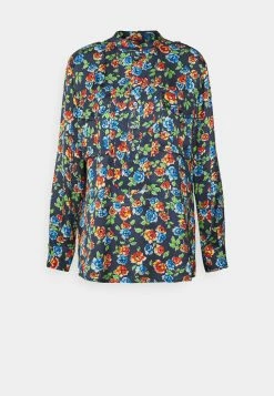 MAX & Co. Bakoj - Blouse - Flower On Blue Ground -MAX & Co.Ventes 43aed43a58f642ff851a2ad21fcc3876