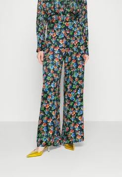 MAX & Co. Kabara - Pantalon Classique - Flower On Blue Ground