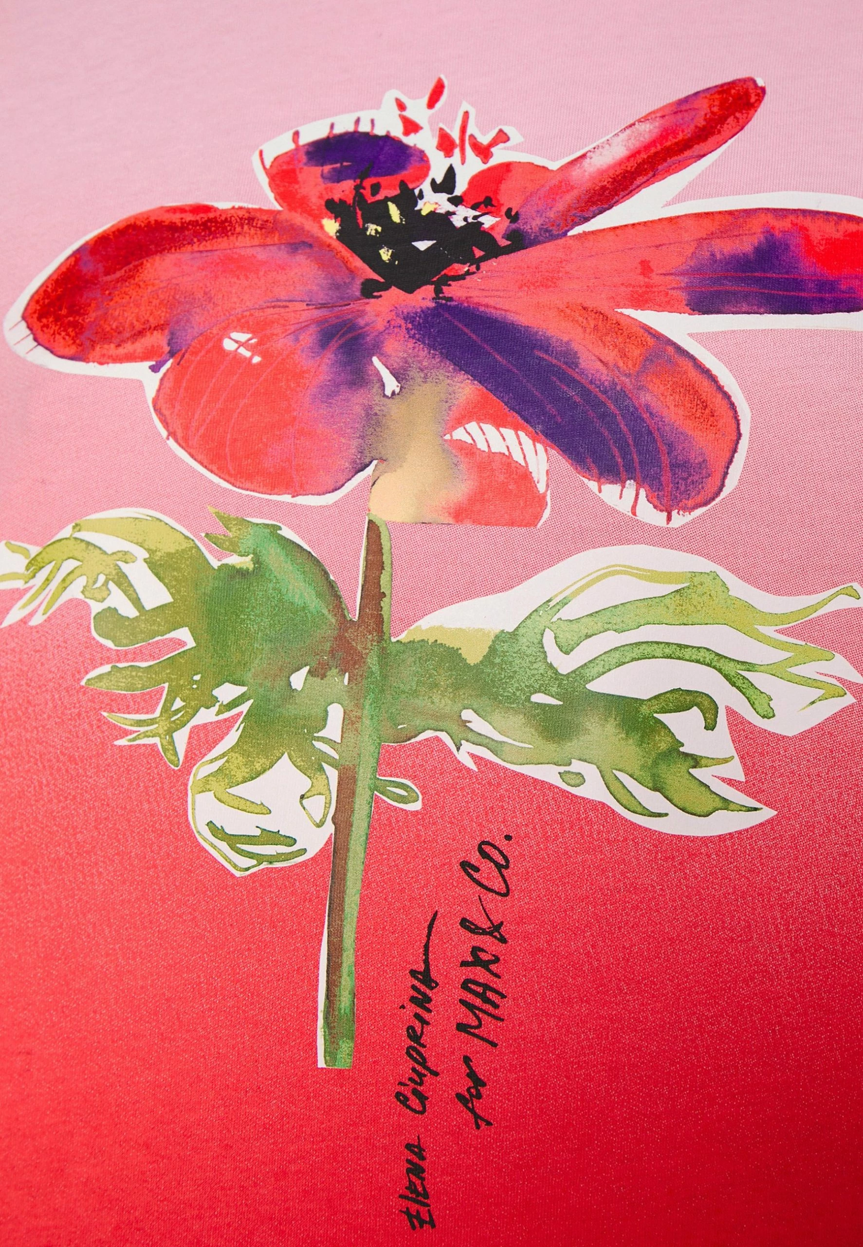 MAX & Co. Inkwash - T-Shirt Imprimé - Rosa 7 MAX & Co. Inkwash - T-Shirt Imprimé - Rosa – Image 5