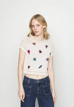 MAX & Co. Collier - T-Shirt Imprimé - White