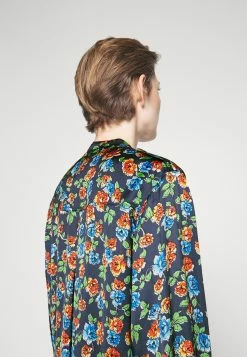 MAX & Co. Bakoj - Blouse - Flower On Blue Ground -MAX & Co.Ventes 9cfc3127861b40e49cebede7c1d3b5ac