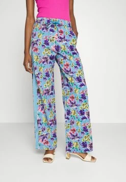 MAX & Co. Dama - Pantalon Classique - Light Blue Pattern