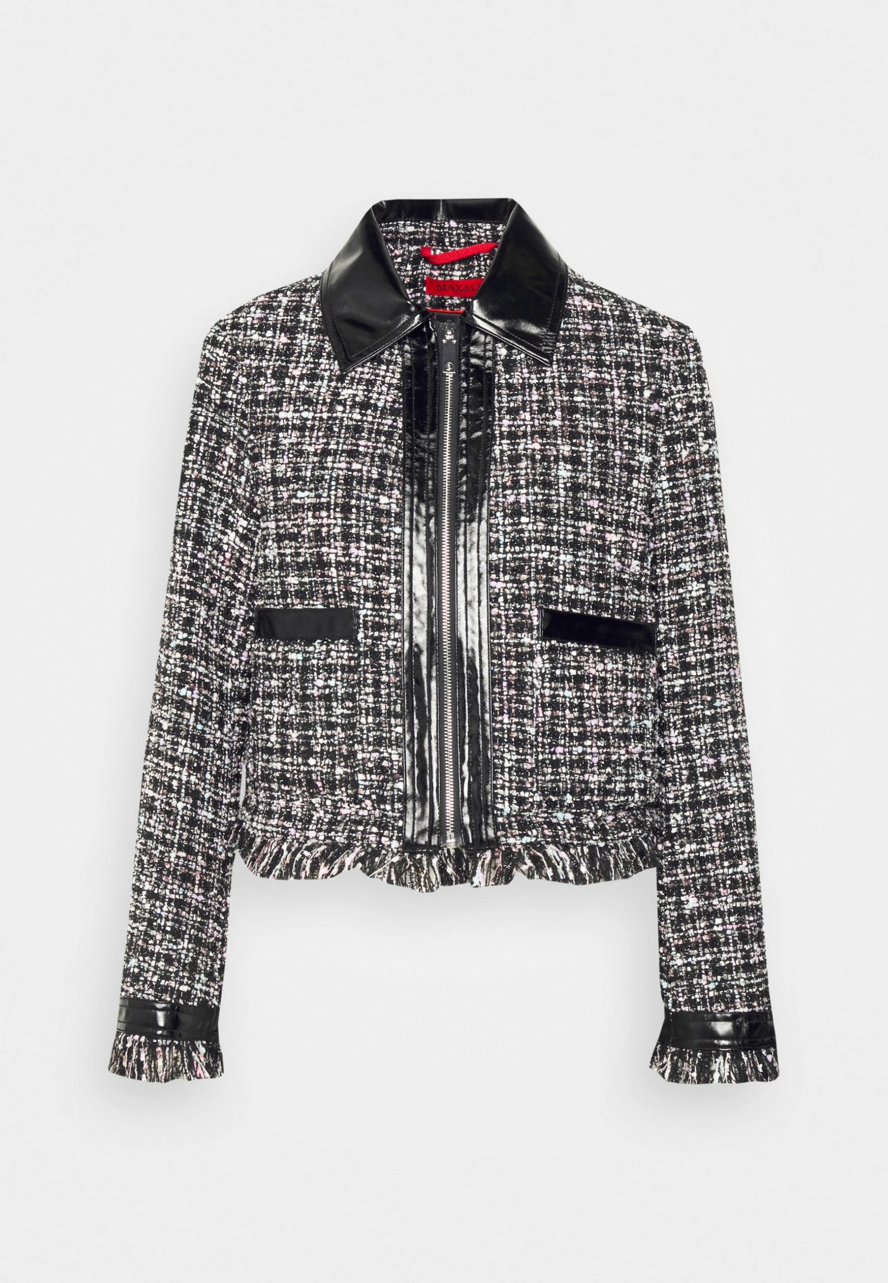 MAX & Co. Crusca - Blouson Bomber - Black Pattern 9 MAX & Co. Crusca - Blouson Bomber - Black Pattern – Image 7